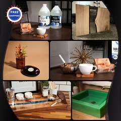 Promise Epoxy Resin Kit 2 G Crystal Clear Self Leveling Food Safe Table Top