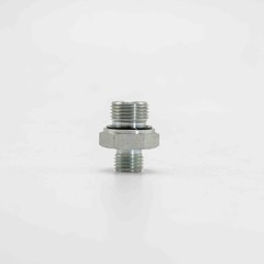 2Pcs 14H to 18ED Fitting Adapters Excavator Hydraulic Hose Pipe Thread Connector