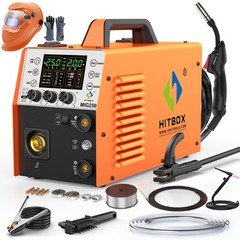 6IN1 MIG Welder 250Amp 230V Aluminum MIG Gas Gasless MIG MMA Welding Machine Set