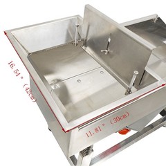 110V Stainless Steel Linear Vibrating Screen Electric Three-layers Linear Sieve