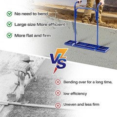 36″ Concrete Tamper with 33.8″ Handle for Effortless Compaction