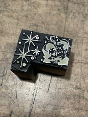 Printing Letterpress Printers Block Couple In Love / Sparks / Valentine (2230)