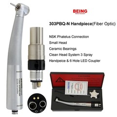 COXO Dental Small Mini Head High Speed Handpiece Fiber Optic Turbine NSK Coupler