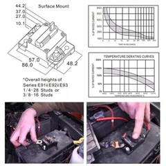 30 Amp 12V-24V DC Car Circuit Breaker Fuse Reset Car Boat Auto Waterproof