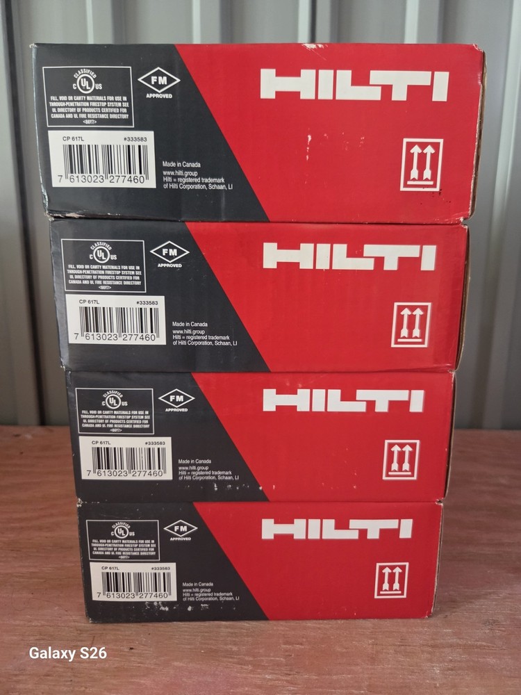 Hilti CP 617L Firestop Putty Pads 7″ x 7″ (Set of 4) shipping included.