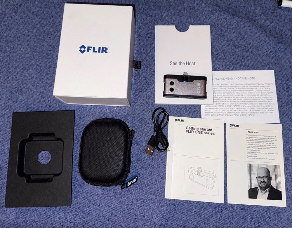 FLIR ONE Thermal Imaging Camera for Apple IOS CIB Lighting/USB-C Tested