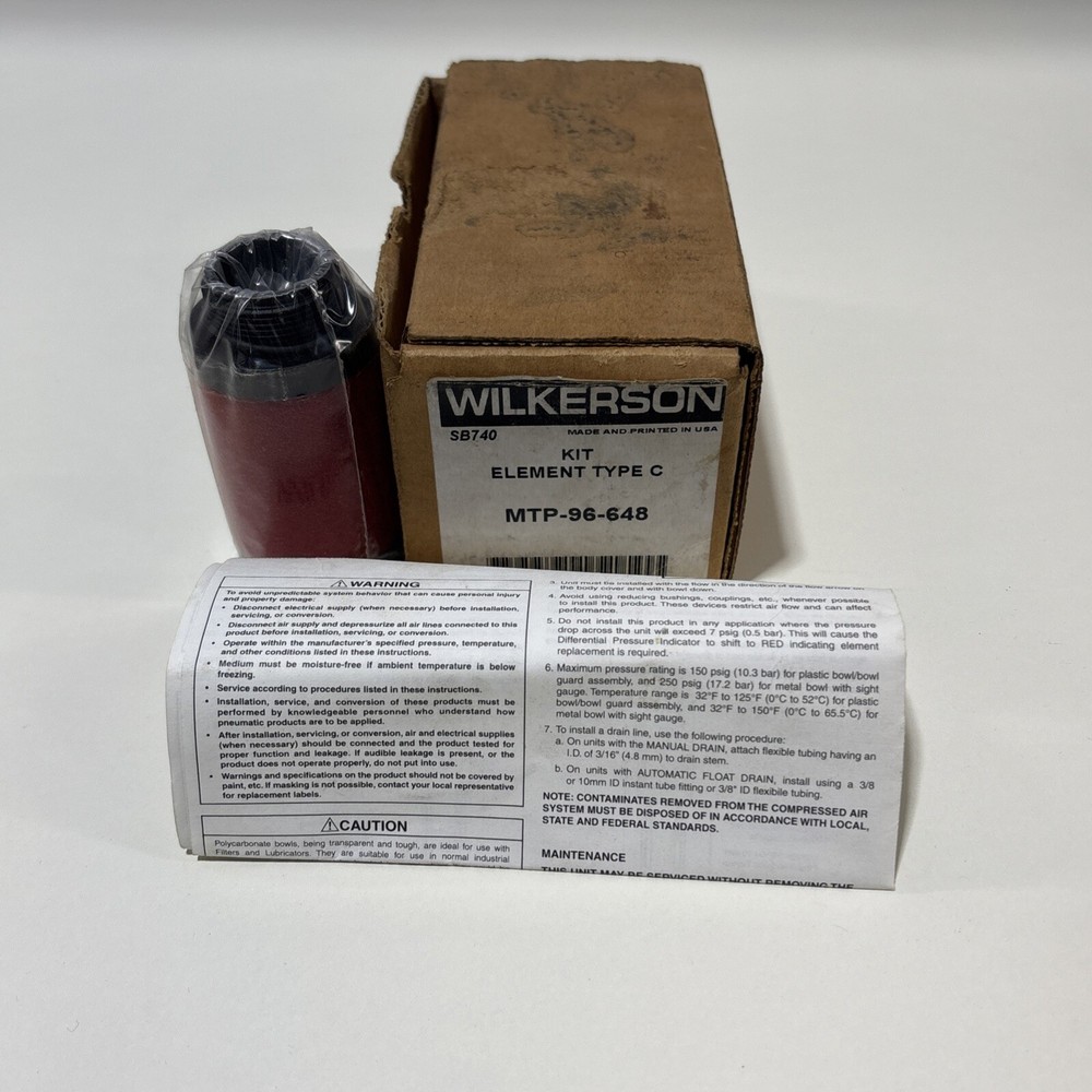 NEW WILKERSON MTP-96-648 PNEUMATIC FILTER