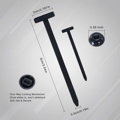 50pcs Nylon Universal Cable Tie Buckle Heavy Duty Self-Locking Free Ship