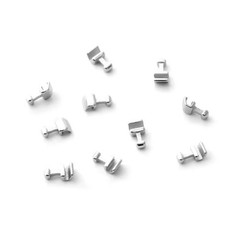 Dental Orthodontic Crimpable Hook Long/Medium/Short Stainless Steel 10pcs/pack