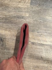 3 1/8″ wide Red Fire hose for boat docks, abrasion protection etc. 10’ length