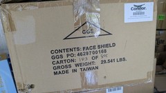 Condor Pinlock Face Shield Assembly : Uncoated Clear Visor, Polycarbonate, 50 pc