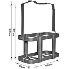 2pc 5.28 Gallons/ 20L Jerry Can Holder Kits Bracket Mount Gas Rack Oil Tank Fuel