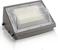 LED Wall Pack Light w/ Photocell 60W-120W Selectable 3CCT IP65 ETL DLC