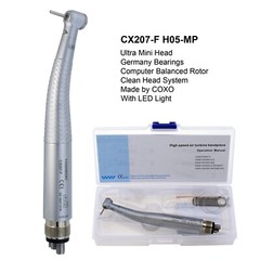 COXO Dental Small Mini Head LED Handpiece High Speed Air Turbine 4 Hole NSK Kids