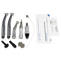 Dental E-generator Air Motor LED High & Low Speed Handpiece Kit 2 Holes/4 Holes