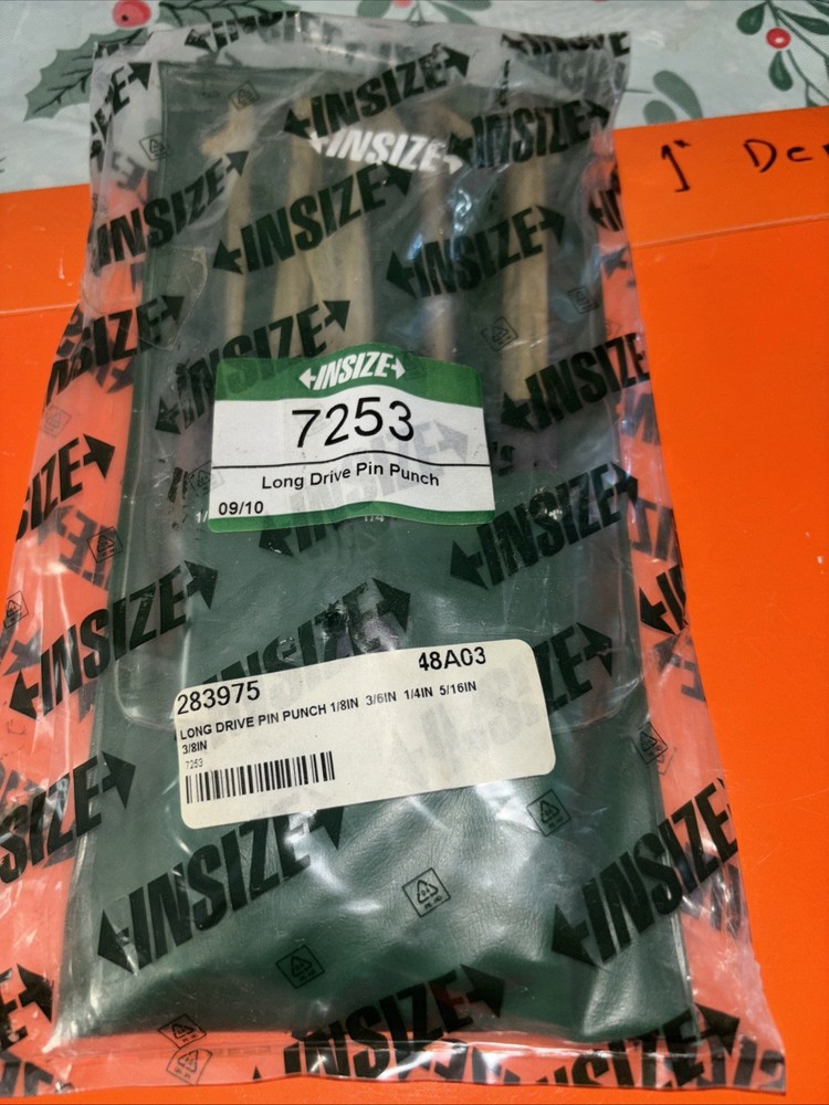 INSIZE LONG DRIVE PUNCH 7253 1/8in 3/6in4/1in5/16in3/8in