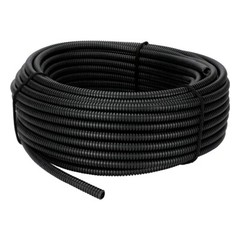 25′ Ft Feet 1/4″ High Quality Split Wire Loom Conduit Polyethylene Tubing Black