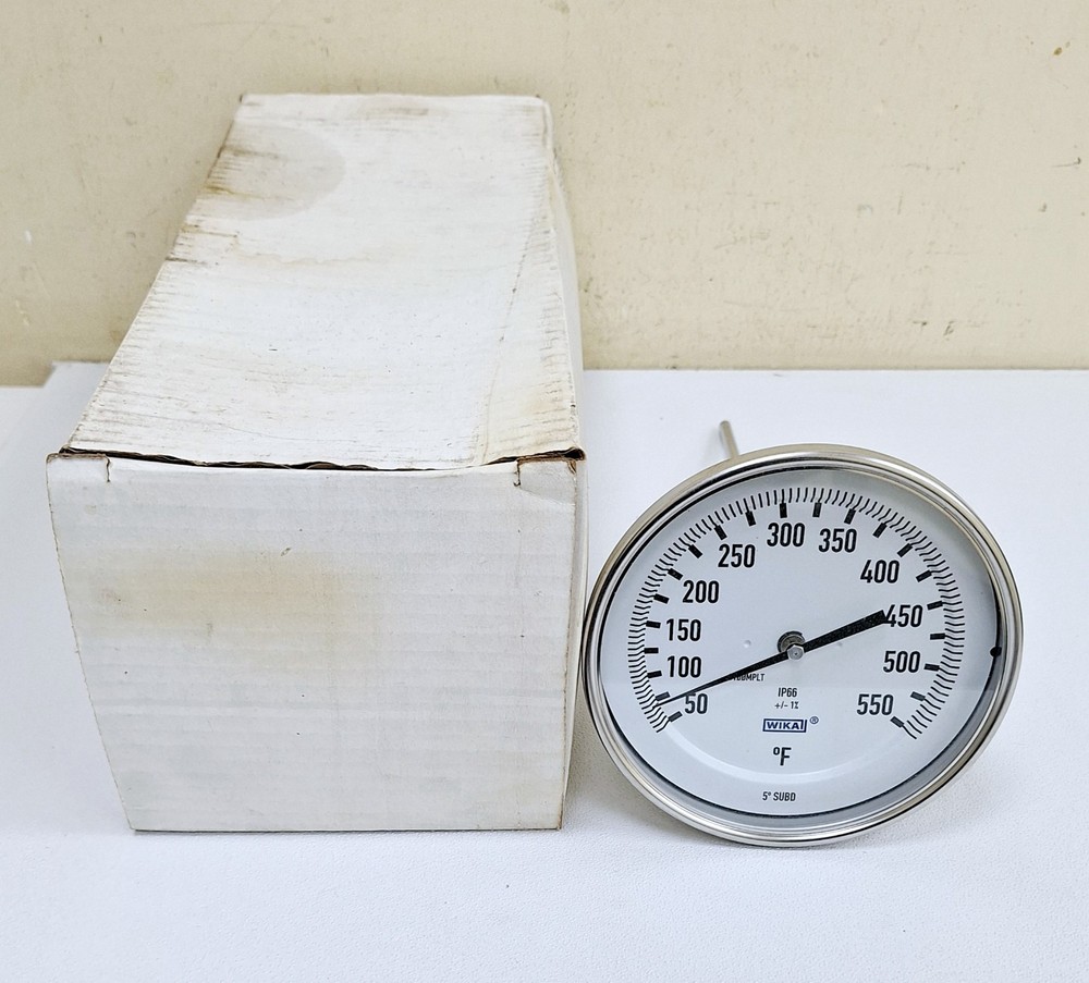 Wika TG53 / 7-1-2IN / 0-550F / 8100MPLT NPT Bimetal Thermometer