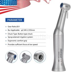 360° Swivel Dental Hygiene Prophy Handpiece Air Motor 4Hole 4:1 Nose Cone Yabang