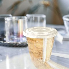 Disposable Crystal Clear Plastic Cups Plastic Flat Lids Iced Coffee Cup BPA Free