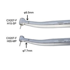 COXO Dental Small Mini Head LED Handpiece High Speed Air Turbine 4 Hole NSK Kids