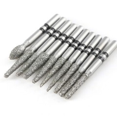 AZDENT Dental Diamond Zirconia Cutting Burs for High Speed Handpiece FG 1.6mm