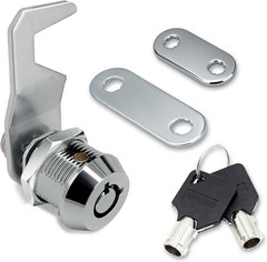 US General 5/8 Inch Black Toolbox Lock Replacement, Keyed Alike Cabinet Cam