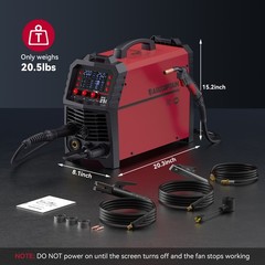 ARCCAPTAIN MIG Welder 250A 6 in 1 Aluminum MIG/Stick/Lift TIG & Welding Helmet🔥