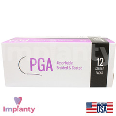 GDT Dental Thread SteriIe Individual Packs 12pcs 3/8 Circle 20.0mm Reverse