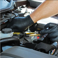 Advance Black Nitrile Exam Gloves IF 51, 5 Mil Disposable Gloves 1000pc S/M/L/XL