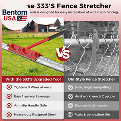 Chain Link Fence Puller Set (2PCS) – Heavy-Duty Chain Link Fence Tools with Cabl