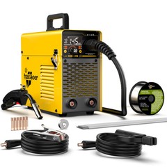 145A MIG Welder 110V Flux Core Gasless MIG/Stick/Lift TIG with TIG Welding Torch