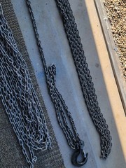 Tractel Inc. USA tralift 1 ton 30ft Chain Hoist W/1t Hook 6 x 18mm Grade 50 Blue