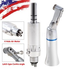 1-5 Yabangbang Dental Slow Speed Handpiece Contra Angle / Air Motor 4Hole Attach
