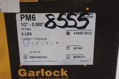 GARLOCK 5LB 12.7MM 1/2″ 5 LBS CARBON PACKING – NEW IN BOX – STOCK GF853