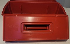 Flambeau 47202 Tool Box Plastic Red 14-1/2 In W X 7-1/2 In D X 5 In H
