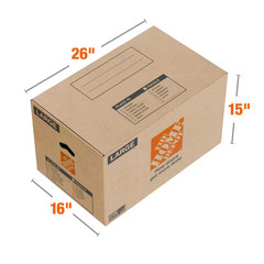 Large Moving, Shipping, Packing Box with Handles (40 Pack)