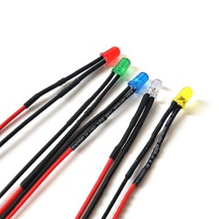 5mm Pre-Wired Ultra Bright LEDs Bulb 2V 3V 12V~ 220V White/Red/Green/Blue/Yellow