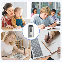 Automatic Pencil Sharpener, Quiet 60Db Robot Pencil Sharpener with DIY Face Stic