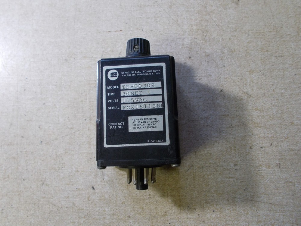 Syracuse Electronics TER00308 115VAC Relay *FREE SHIPPING*