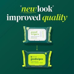 goodwipes Flushable Butt Wipes, Botanical Bliss Scented, 3 Pack, 150 Wipes Total
