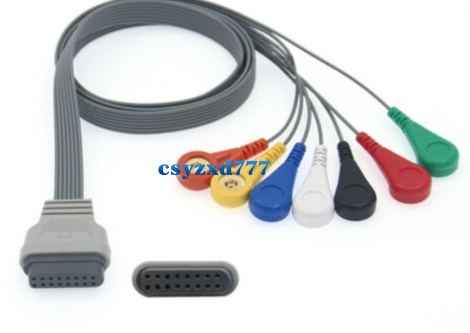 EDAN 7leads Holter ECG Cable SE-2003 SE-2012 16PIN AHA