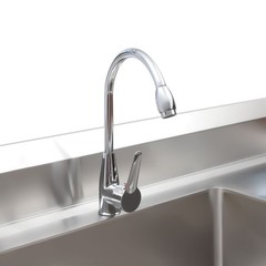 Stainless Steel Utility Sink Commercial Restaurant Kitchen with Faucet & Workben