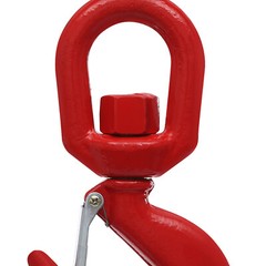 Locking Swivel Heavy Duty Lifting Hook 5T with Safety Latch & 360° Rotation