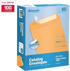 Durable 9×12 Self-Adhesive Kraft Envelopes for Business & Promotion – 100 Ct
