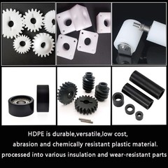 High-Density Polyethylene (HDPE) Plastic Block 2″ Thick – 3″ x 6″ HDPE Plasti…