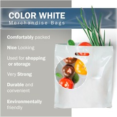 100 Pack 20″ x 20″ with 2 mil Thick Extra Large White Merchandise Plastic Bags