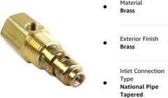 Tank Check New in Valve for Air Compressor 1/2″ Fpt X 1/2″ National Pipe Tapered