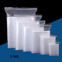 8×8 to 24×24 Plastic Zipper Clear Zip Lock Seal Top Reclosable Poly Bags 2 Mil