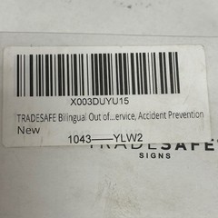 60 – TRADESAFE Safety OUT OF SERVICE Tags Zip Ties Included *